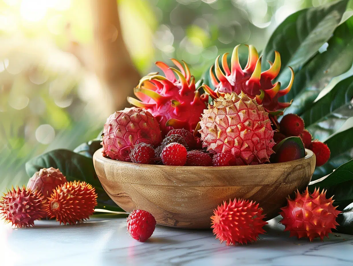 Découverte des fruits exotiques rouges : bienfaits et variétés populaires