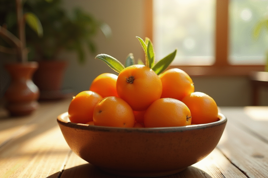 Fruits de jujube dans un bol en céramique rustique