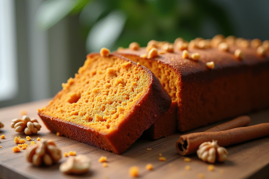 Partage d'un gâteau aux carottes tranché sur une table en bois