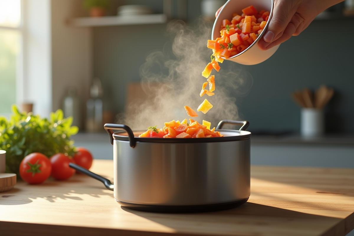 Utiliser légumes surgelés dans un robot à soupe : bon choix ?